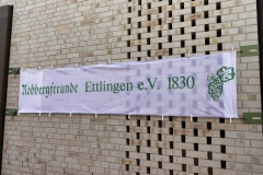 Das Banner vom Bismarckturm wird ebenfalls aufgespannt.