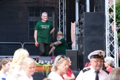 Vorbereitung auf den Auftritt.