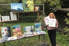 Die Malerin führt in ihr Schaffen ein ...